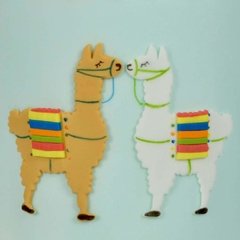 P42 Cortador Lhama Alpaca 2pçs Pasta Americana Biscuit - Coisas da  Lua