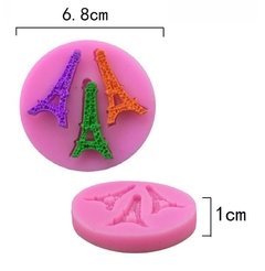 M111 Molde Silicone Torre Eiffel Paris Pasta Americana Biscuit na internet