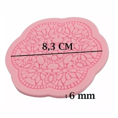 R03 Molde Silicone Para Renda De Açúcar Redonda - Coisas da  Lua