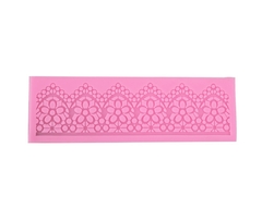 R37 Molde Silicone Barrado Flor para renda de açucar - comprar online