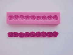 M107 Molde De Silicone Cordão De Rosas - Para Confeitaria na internet