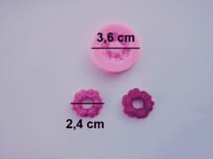 M108 Molde De Silicone Para Confeitaria Mini Guirlanda De Rosas Rosa na internet