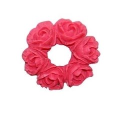 M108 Molde De Silicone Para Confeitaria Mini Guirlanda De Rosas Rosa - Coisas da  Lua