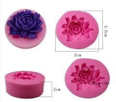 Molde De Silicone Rosa 3,8 Cm - Para Confeitaria na internet