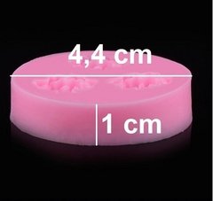 Molde De Silicone 3 Rosas Pequenas 1,5cm - Para Confeitaria - Coisas da  Lua