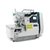 Maquina de Costura Overlock Ponto Cadeia Eletrônica com Corte de Linha Levanta Calcador e Sucção Resíduos Zoje 7.000 rpm B9500-13-ED3-02
