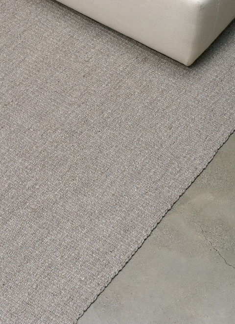 GRIS NATURAL RUG (LOMITAS TEXTURE) - CARDED WOOL