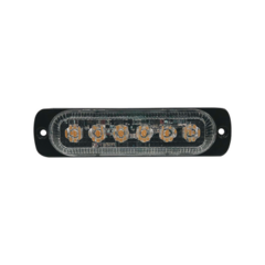 ECCO Luz direccional con 6 LEDS, color ambar, 12-24 Vcc MOD: 1000-ADA