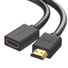 UGREEN Cable extensor HDMI de 0.5M / 4K@60Hz / 3D / HDR / Macho a Hembra / Núcleo de cobre estañado / Transmisión estable. 10140