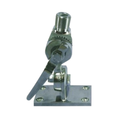 GEMECO Montaje rotativo de acero inoxidable para uso pesado de 4 posiciones, rosca estándar de 1”-14, incluye tornillos de sujeción y base de plástico. MOD: 101HD