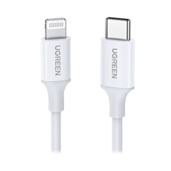 UGREEN Cable USB-C a Lightning / MFi Certificado / 1 Metro / Cable Lightning de Carga Rápida / Compatible con iPhone 14 Plus/14 Pro/13/13 Pro/12/12Pro/11, iPad Pro/Air, iPod, AirPods / Duradero y Flexible / Carga Rápida 60W máx. 10493