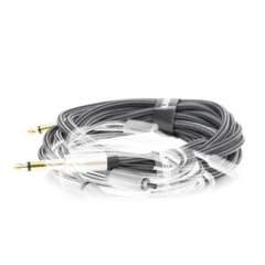 UGREEN Cable de Audio 6.5mm Macho a 6.5mm Macho / 5 Metros / Núcleo de Cobre / Blindaje Interno / Nylon Trenzado / Color Negro 10640 - tienda en línea