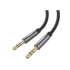 UGREEN Cable Auxiliar 2 Metros / Conector 3.5mm a 3.5mm / Macho a Macho / Cubierta de TPE / Carcasa de Aluminio / Color Negro 10735