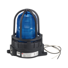 FEDERAL SIGNAL INDUSTRIAL Luz de advertencia LED para ubicaciónes peligrosas, montaje tipo tubo, 24Vcc, azul MOD: 191XL024B
