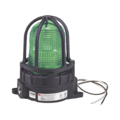FEDERAL SIGNAL INDUSTRIAL Luz de advertencia LED para ubicaciónes peligrosas, montaje para superficies, 24Vcd, verde MOD: 191XLS024G