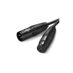 UGREEN Cable para Micrófono XLR Tipo Canon Macho a Hembra / 10 Metros / Plug & Play / Antiinterferencias / Triple Blindaje / Alta Calidad / Color Negro 20714