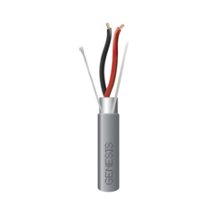 ADEMCO Bobina de 305 Metros / Cable 2x22 AWG / Color Gris / Blindado / Riser / Aplicaciones de Audio Control de Acceso y Automatización 2202-1109/1000