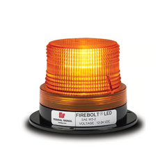FEDERAL SIGNAL Estrobo ámbar FIREBOLT PLUS de tecnología LED, 12-72 Vcc 22025002