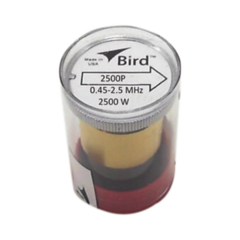 BIRD TECHNOLOGIES Elemento en línea 7/8" de 2500 W. para Wattmetro BIRD 43 en Rango de Frecuencia de 0.45 a 2.5 MHz. MOD: 2500P