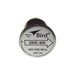 BIRD TECHNOLOGIES Elemento de 250 Watt en Línea 7/8" para Wattmetro BIRD 43 en Rango de Frecuencia de 400 a 800 MHz. MOD: 250E-400