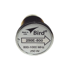 BIRD TECHNOLOGIES Elemento de 250 Watt en Línea 7/8" para Wattmetro BIRD 43 en Rango de Frecuencia de 800 a 1000 MHz. MOD: 250E-800