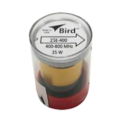 BIRD TECHNOLOGIES Elemento de 25 Watt en linea 7/8" para Wattmetro BIRD 43 en Rango de Frecuencia de 400 a 800 MHz. MOD: 25E-400