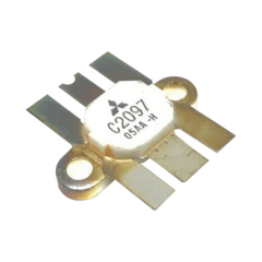 SYSCOM Transistor de Silicio NPN Epitexial, 30 MHz, 13.5 Vcc, 70 Watt, T-40E. MOD: 2SC2097