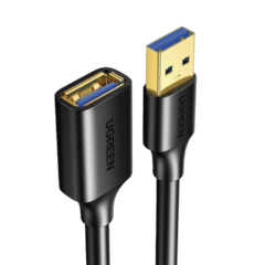 UGREEN Cable Extensor USB 3.0 / 3 Metros / Macho-Hembra / 5 Gbps / Ultra Durabilidad / Núcleo de cobre estañado 28/22 AWG / Blindaje interior múltiple / Ideal para teclado, mouse , etc. 30127
