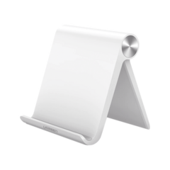 UGREEN Soporte de Escritorio para Tablet / Ajustable de 0° a 100° / Goma Antiarañazos / Antideslizante / Amplia Compatibilidad con dispositivos de 4'' a 13'' / Plegable / ABS / Color Blanco 30485