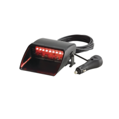 FEDERAL SIGNAL Luz interior Viper S2 sencilla, bicolor, rojo/azul, 12 LED, 23 patrones, incluye adaptador para encendedor MOD: 329-102-RB