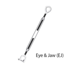 ROHN Tensor de 1/2" X 12" Ojo - Quijada MOD: 1/2TBEJ