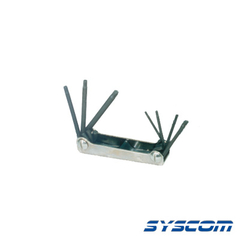 SYSCOM Juego de 7 Llaves TORX: T6, T7, T8, T9, T10, T15 y T20. 370-572