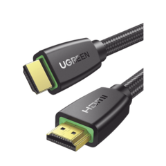 UGREEN Cable HDMI 2.0 de Nylon Trenzado / 1.5 m / 4K@60Hz / HDR / 3D / HEC (Canal Ethernet HDMI) / ARC (Canal de Retorno de Audio / Color Profundo de 48 bits / Audio de 32 canales / HDCP 2.2 /Audio DTS: X / 18 Gbps / Blindaje de 4 capas 40409