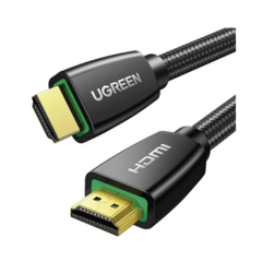 UGREEN Cable HDMI 2.0 de Nylon Trenzado / 2 m / 4K@60Hz / HDR / 3D / HEC (Canal Ethernet HDMI) / ARC (Canal de Retorno de Audio / Color Profundo de 48 bits / Audio de 32 canales / HDCP 2.2 /Audio DTS: X / 18 Gbps / Blindaje de 4 capas 40410