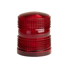 FEDERAL SIGNAL Domo de reemplazo para estrobo renegade, color rojo 462-500-04