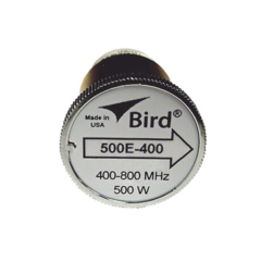BIRD TECHNOLOGIES Elemento de 500 Watt en Línea 7/8" para Wattmetro BIRD 43 en Rango de Frecuencia de 400 a 800 MHz. MOD: 500E-400