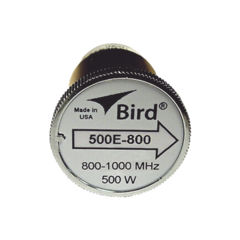 BIRD TECHNOLOGIES Elemento de 500 Watt en Línea 7/8" para Wattmetro BIRD 43 en Rango de Frecuencia de 800 a 1000 MHz. MOD: 500E-800