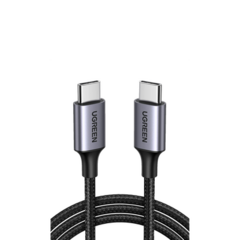 UGREEN Cable USB C a USB C / 2 Metros / Carcasa de Aluminio / Nylon Trenzado / Transferencia de Datos Hasta 480 Mbps / Soporta Carga Rápida de hasta 60W, 20V 3A 50152