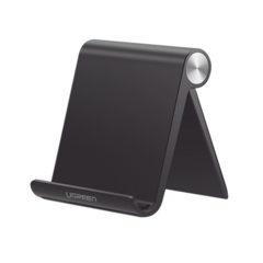 UGREEN Soporte para Telefono Celular & Tablet / Ajustable de 0° a 100° / Goma Antiarañazos / Antideslizante / Amplia Compatibilidad con dispositivos de 4'' a 7.9'' / Plegable / ABS / Color Negro 50747