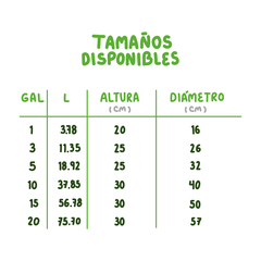 Imagen de Gapy Maceta De Cultivo Geotextil Premium 15 Galones Con Asas