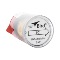 BIRD TECHNOLOGIES Elemento de 5 Watt en linea 7/8" para Wattmetro BIRD 43 en Rango de Frecuencia de 100 a 250 MHz. MOD: 5C