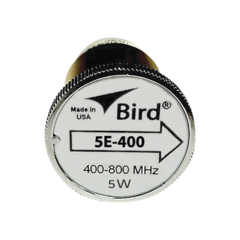 BIRD TECHNOLOGIES Elemento de 5 Watt en Línea 7/8" para Wattmetro BIRD 43 en Rango de Frecuencia de 400 a 800 MHz. MOD: 5E-400