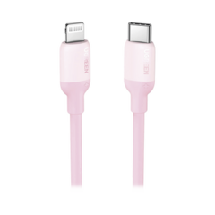 UGREEN Cable USB-C a Lightning / Certificado MFi / 1 Metro / Adecuado para iPhone, iPad, iPod / Carga Rápida PD 20W / Sincronización de Datos de hasta 480 Mbps / Goma de Silicona y TPE. / Suave al Tacto / Color Pink MOD: 60625