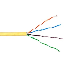 HONEYWELL Bobina de cable de 305 metros, UTP Cat6 Riser, de color Amarillo, UL, CMR, T4L, probado a 350 Mhz, para aplicaciones de CCTV / redes de datos/ IP megapixel / control RS485 6360-2102/1000
