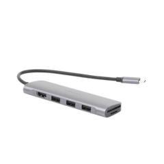 UGREEN HUB USB-C a HDMI 4K@30Hz / 3 Puertos USB 3.0 / Lector Tarjeta SD+TF (Uso Simultáneo) / Caja de Aluminio / 6 en 1 70410 - buy online