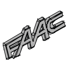 FAAC Logotipo de Plastico Para Equipos FAAC 7324745