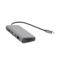 UGREEN HUB USB-C Multipuertos a 3 USB 3.0 / HDMI 4K@30Hz, / RJ45 (Gigabit Ethernet) / VGA / Lector Tarjeta SD+TF / Jack Audio 3.5mm / USB C PD Carga 100W / 10 en 1 80133 - La Mejor Opcion by Creative Planet