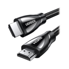 UGREEN Cable HDMI 2.1 de Nylon Trenzado / 5 Metros / 8K@60Hz/4K@120Hz / eARC (Canal de Retorno de Audio / HDR10+ / VVR / HEC (Canal Ethernet HDMI) / ALLM / 3D / Dolby Atmos / Dolby Visión / 48 Gbps / Mayor Duración. 80405