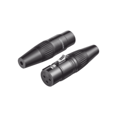 UGREEN Conector de Audio XLR Tipo Canon Hembra / PVC / ABS / Aleación Zinc / Anti Oxidante / Anti Caida / Sin Aflojarse /Apertura Ajustable de 6.0 a 7.0 mm / Soldable 80440