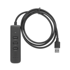 UGREEN HUB USB 3.0 a 4 Puertos USB 3.0 (5Gbps) / Cable de 1 Metro / Indicador Led / Ideal para Transferencia de Datos / Entrada Tipo C para alimentar equipos de mayor consumo como discos duros / Color Negro / 4 en 1 80657 - comprar en línea